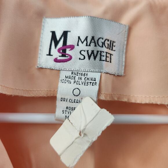 Maggie Sweet Vintage Floral Embroidered  Open Front Top M Retro 90s‎ 80s Y2K - Picture 4 of 11